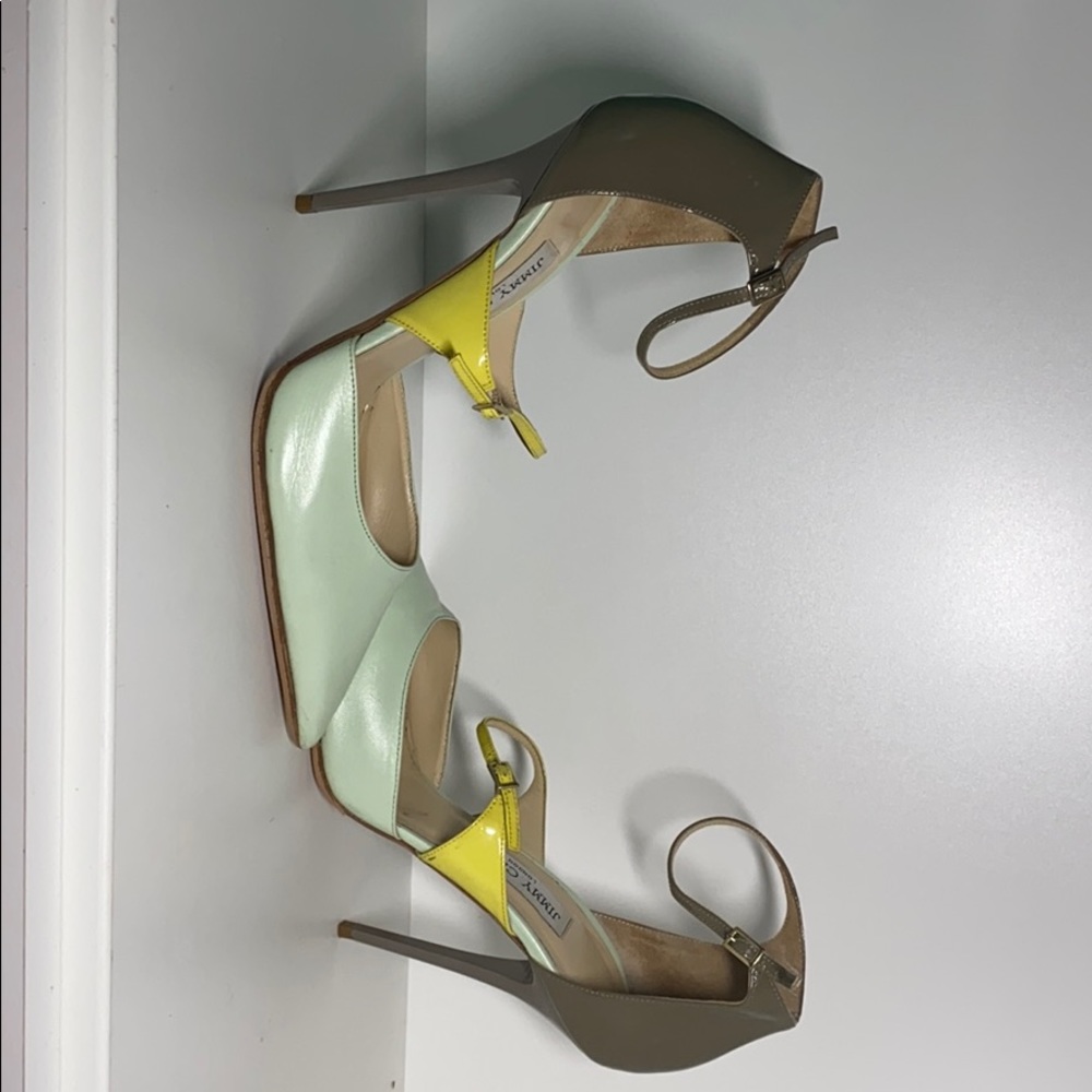 Jimmy Choo Typhoon Key Lime Lemon And Pebble Pump - image 7